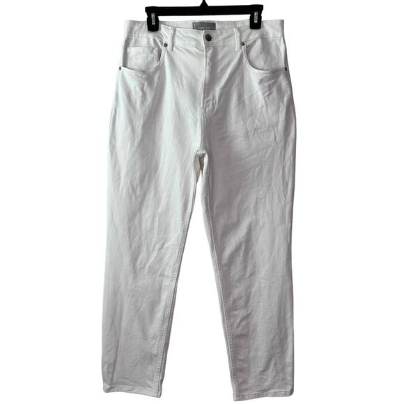 Everlane Curvy Cheeky Jeans High Waist Straight Leg Stretch White Size 31 - Picture 2 of 12